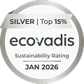 SILVER Top 15パーセント ecovadis Sustainability Rating JAN 2026